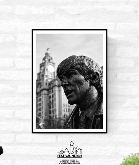 Liverpool Print - Premium Quality - A4 A3 A2 - Black and White - Beatles Albert Docks Cavern Club - Festival Merch