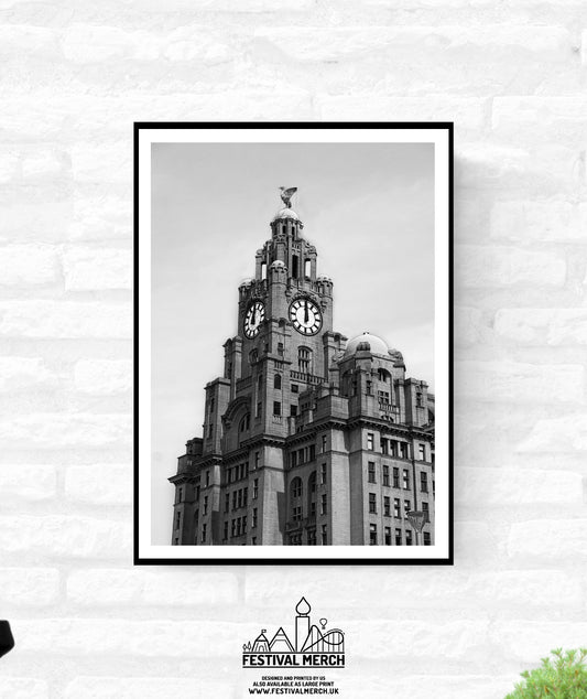 Liverpool Print - Premium Quality - A4 A3 A2 - Black and White - Beatles Albert Docks Cavern Club - Festival Merch