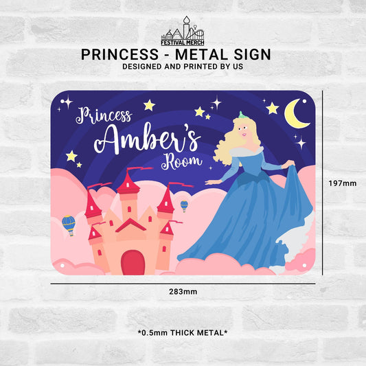 ANY NAME - Personalise childs bedroom door sign - Princess theme gift - Children's Door Sign Kids Bedroom Girls Room Nursery art