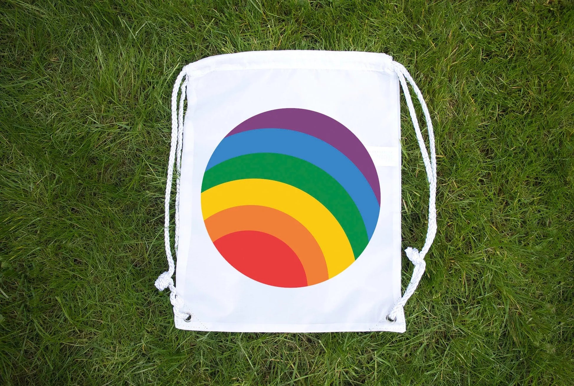 Rainbow Flag Pride Bag - Premium Draw String Bag - London Pride LGBT Lesbian Gay Bi Transgender - Festival Merch