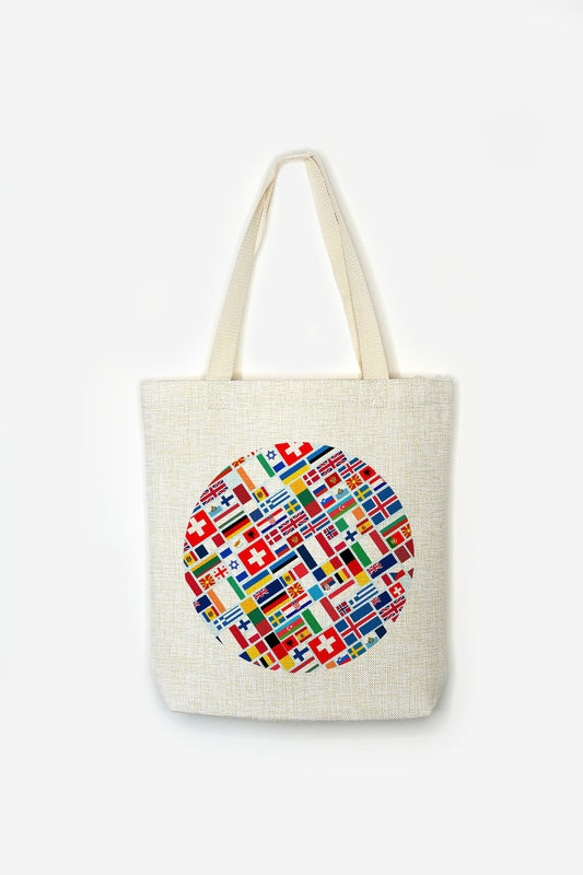 Eurovision Inspired Premium Quality Tote Bag - European flags Song Contest Party - Festival Merch