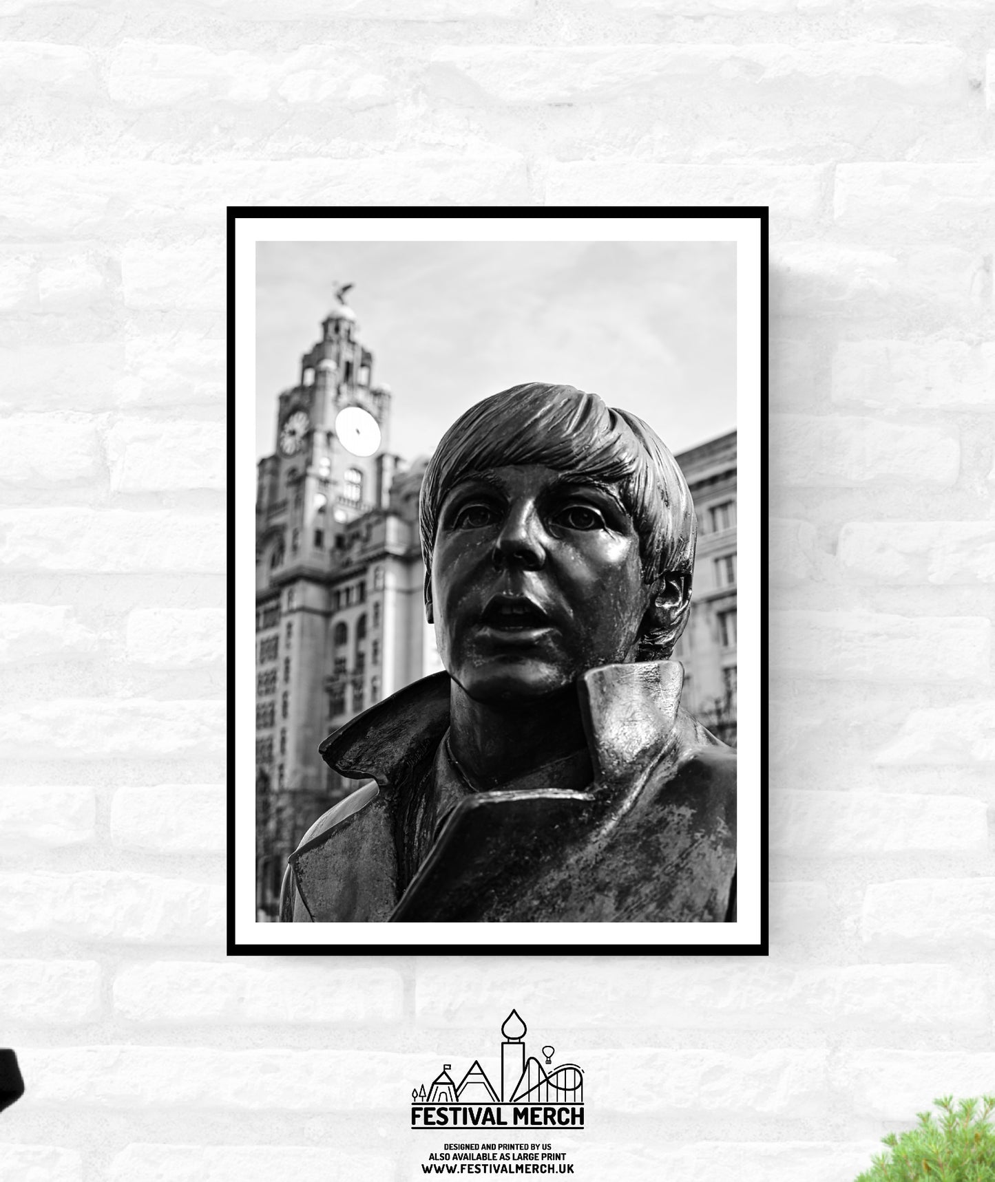 Liverpool Print - Premium Quality - A4 A3 A2 - Black and White - Beatles Albert Docks Cavern Club - Festival Merch