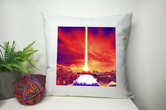 Glastonbury Festival Cushion Cover (Unofficial) 40cm by 40cm Polyester - No filling - Music Festival Pillowcase - Festival Merch