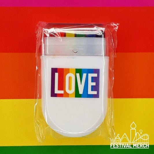 Rainbow Fan Brush Face Paint - glide along your face - Pride Flag LGBT Gay Lesbian Bi Trans Festival Make up Party Costume Gift