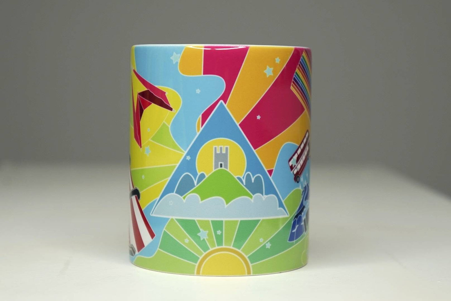 11oz Glastonbury Festival Mug Inspired (Unofficial) - Glasto Birthday Christmas gift ideas Music Festival - Festival Merch