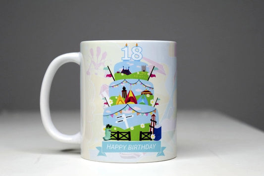 Personalised Glastonbury Festival Mug Inspired (Unofficial) - 11oz Glasto Birthday Christmas gift ideas Music Festival - Festival Merch