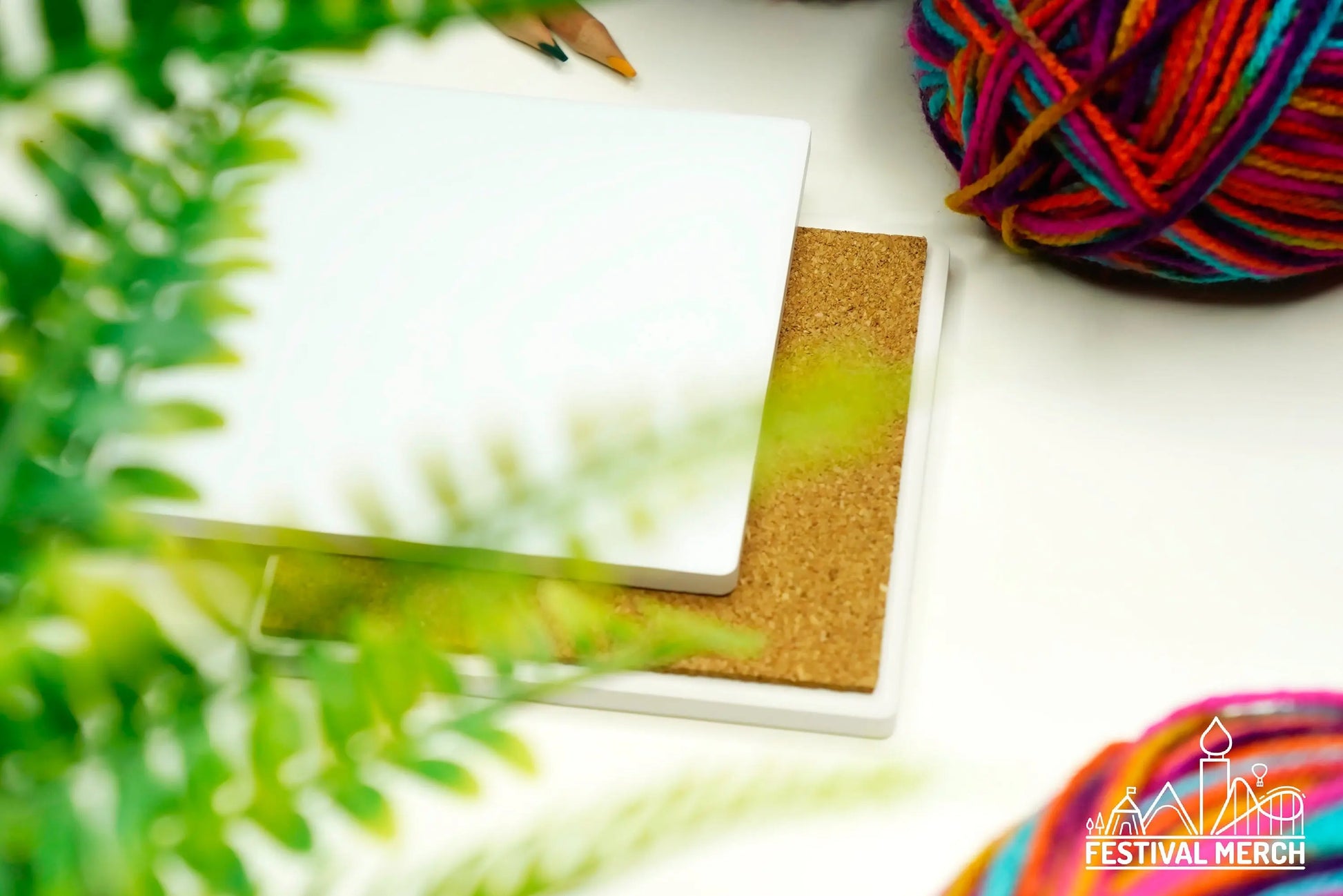 Rainbow flags (Any Flag) Ceramic Coaster - Premium quality with a cork base - LGBT Gay bi transgender Lesbian