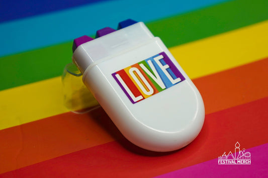 Bi Flag Face Paint Rainbow Fan Brush Face Paint - glide along your face - Pride Flag LGBT Bisexual Festival Make up Party Costume Gift