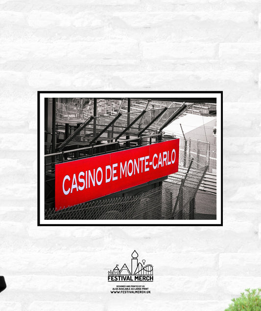 Monaco Race Circuit Print - Monaco Poster Grand Prix Historique - Black and White - office home decor travel print A4 A3 A2 - Festival Merch