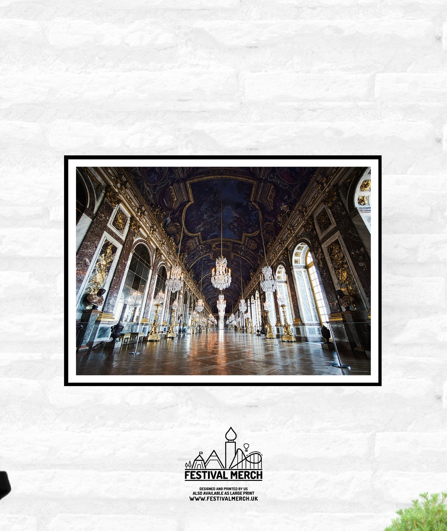 2 Unique Palace of Versailles Prints - Hall of Mirrors Photography - France travel print - Office Home Decor - A4 A3 A2 - Festival Merch
