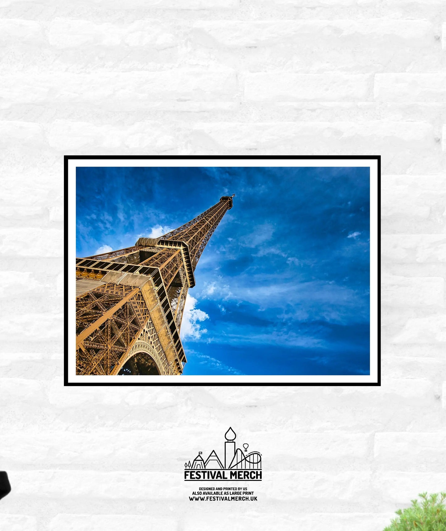 Paris Travel Print - City Skyline Eiffle Tower France summer - Office Home Decor - A4 A3 A2 - Festival Merch