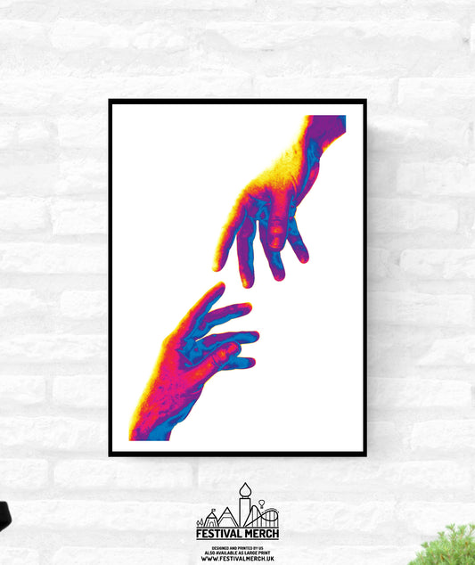 Heartstopper inspired Rainbow Print hands Photography -  LGBTQI Pride Wall art - Gay Bi Lesbian Transgender Flag - A4 A3 A2 - Festival Merch