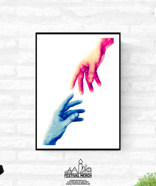Heartstopper Inspired - Hand art Photography LGBT Pride Print Holding hands Wall art Office Home Decor Bed room - A4 A3 A2 - Festival Merch