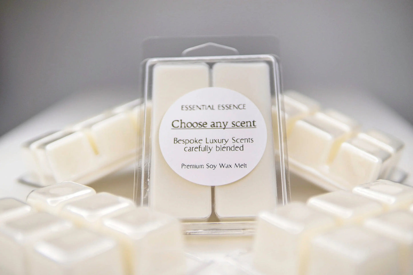 48 Scents Available - Highly Scented Wax Melts by Essential Essence™ - 6 Soy Wax Melts Clamshell shape - Premium Grade Fragrance Oils