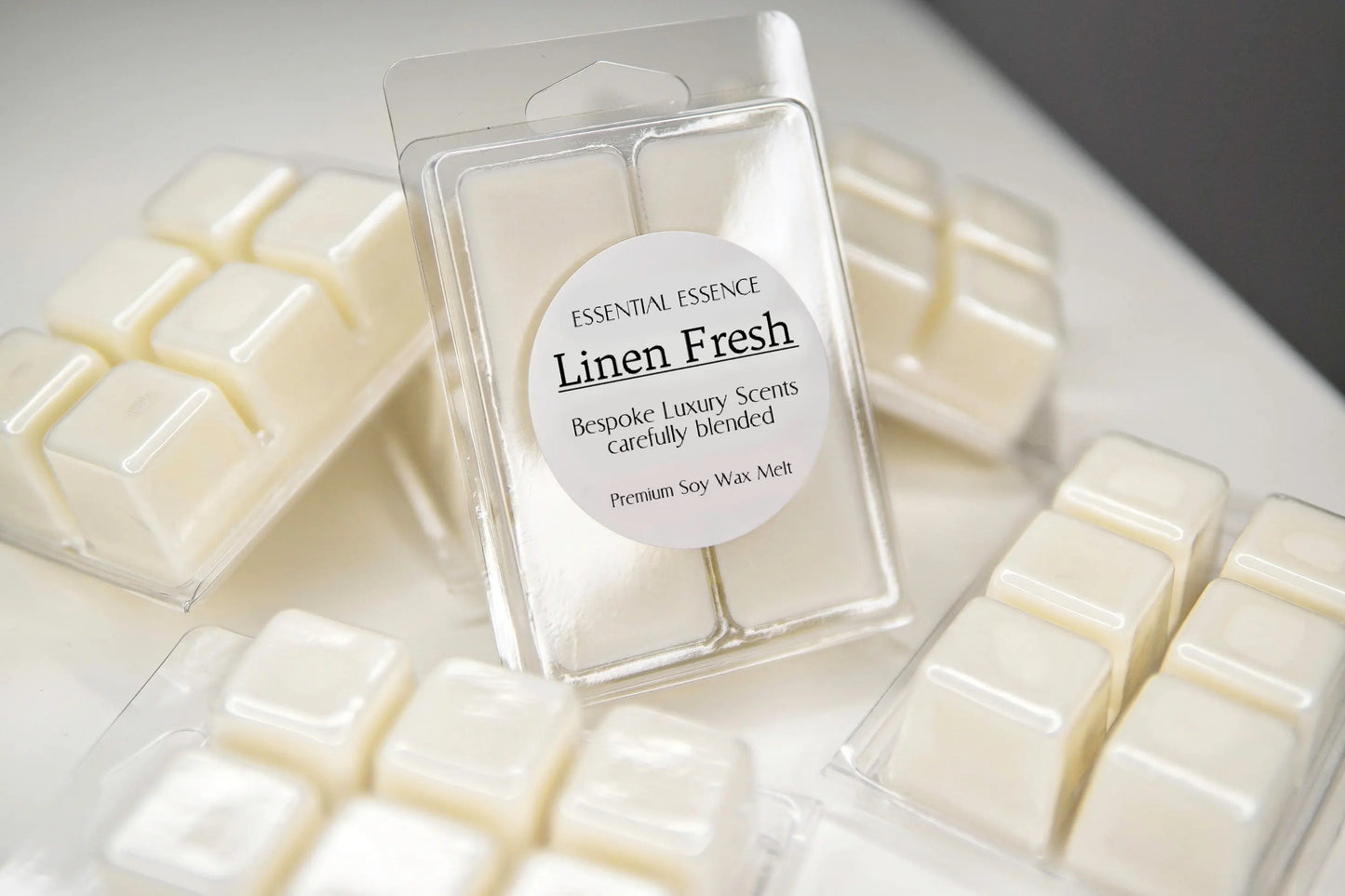 Highly Scented - Linen Fresh Wax Melt by Essential Essence™ - Therapeutic grade Essential Oil used - aromatherapy - Large Clamshell