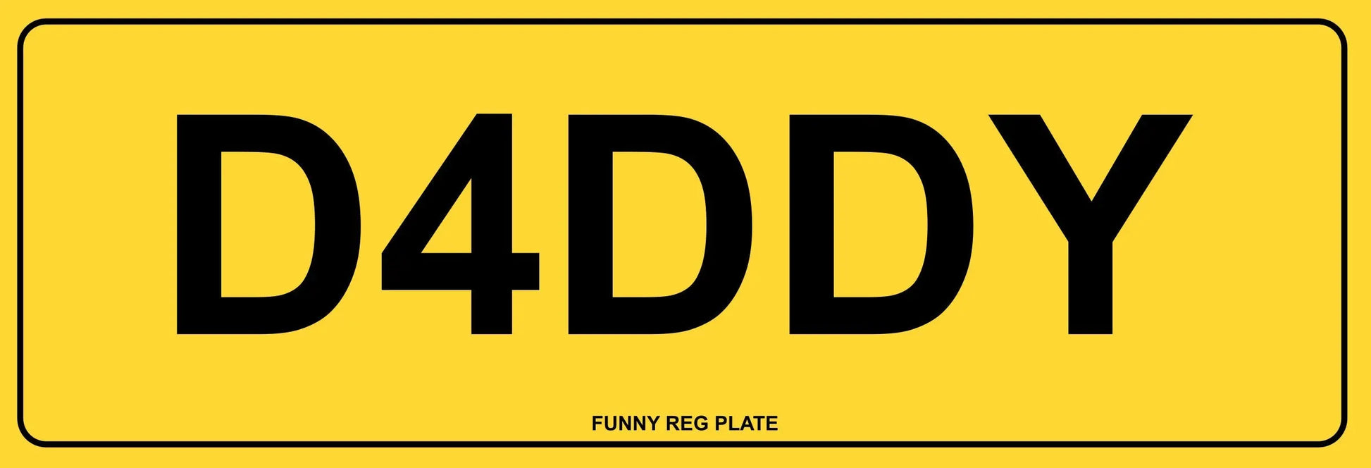 Personalised Metal Size - Any words / Any Names - Funny Reg Number Plate Metal Sign (0.5mm Thick) - Not valid on UK roads - Festival Merch
