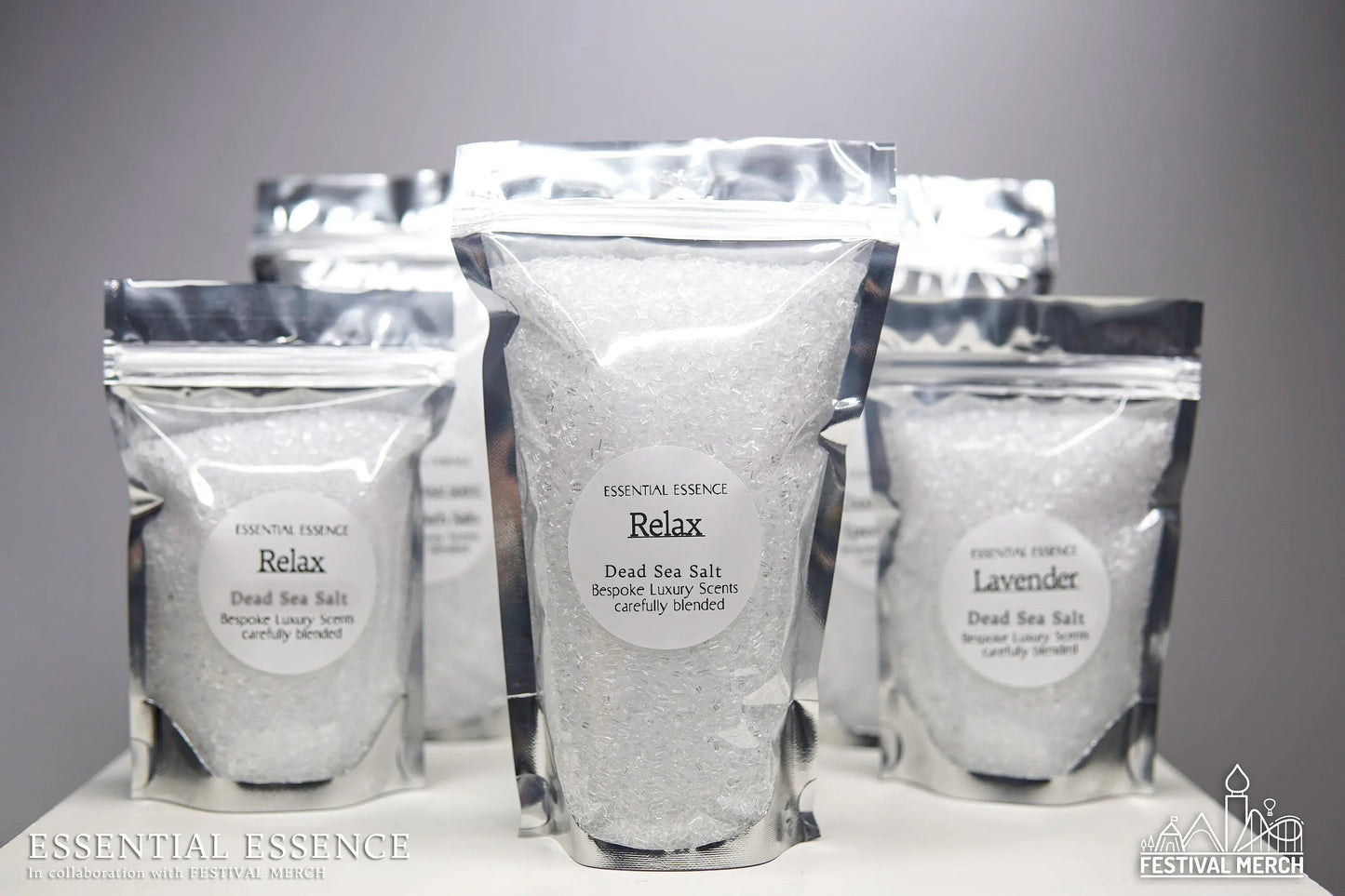 100% Pure Dead Sea Salt with 22 Essential Oils Available for Bathing & Scrubs - Premium Grade Essential Oils - by Essential Essence™