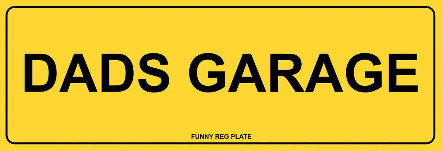 Personalised Metal Size - Any words / Any Names - Funny Reg Number Plate Metal Sign (0.5mm Thick) - Not valid on UK roads - Festival Merch