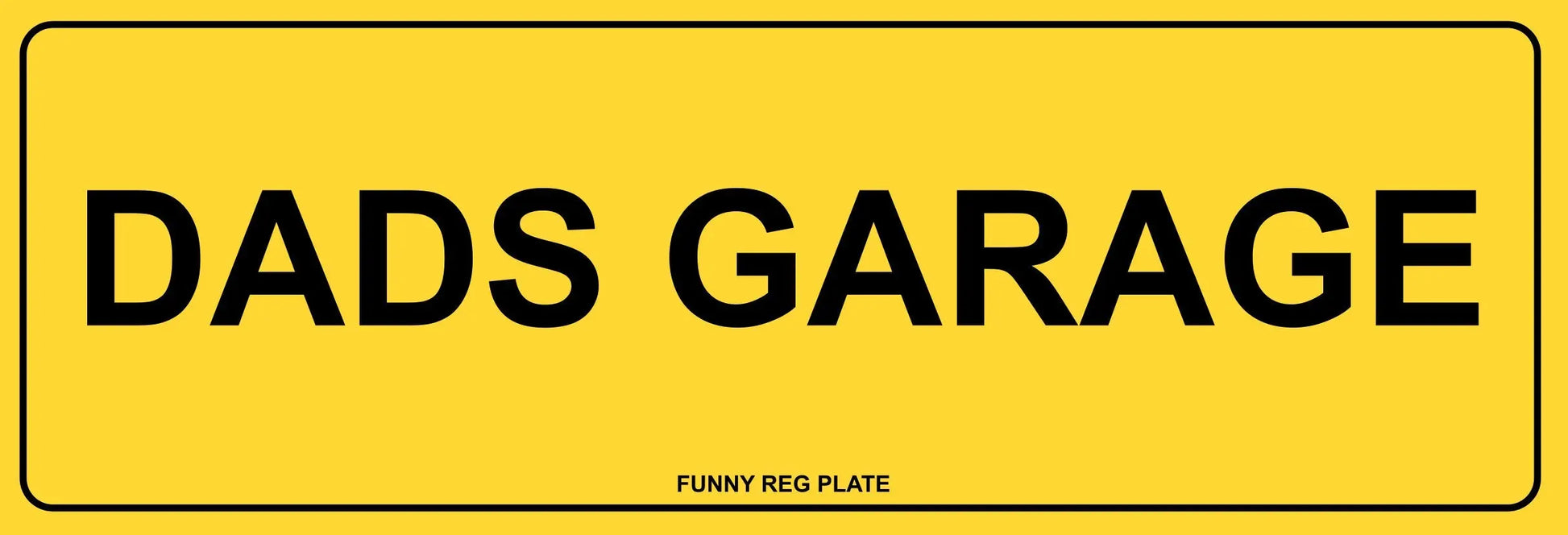 Personalised Metal Size - Any words / Any Names - Funny Reg Number Plate Metal Sign (0.5mm Thick) - Not valid on UK roads - Festival Merch