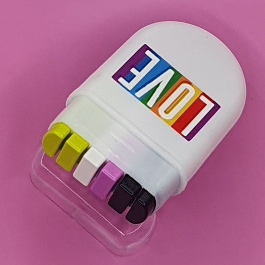 Non-Binary Flag Face Paint Rainbow Fan Brush Face Paint - glide along your face - Pride Flag LGBT pansexual Festival Make up Party Gift